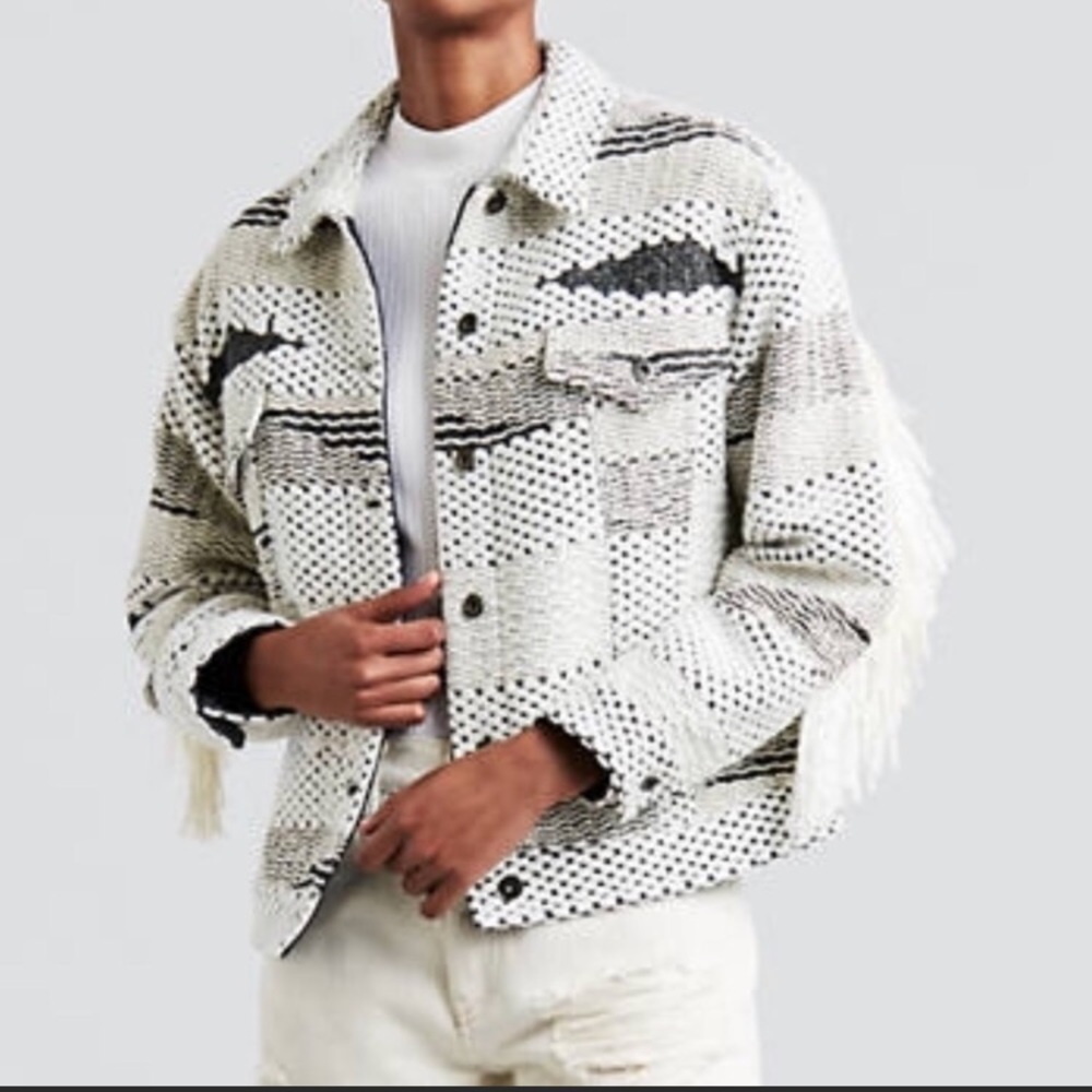Levi's Black and White Jean Jacket